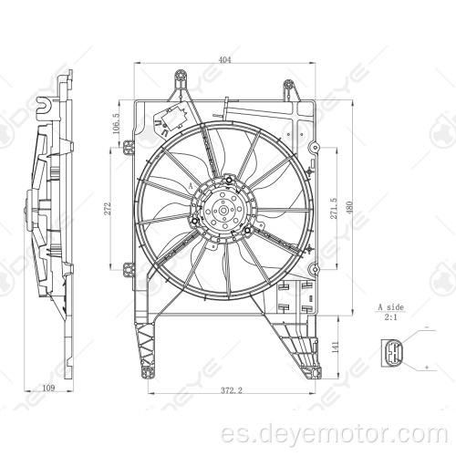 Ventilador de refrigeración del radiador para RENAULT MEGANE CLIO II